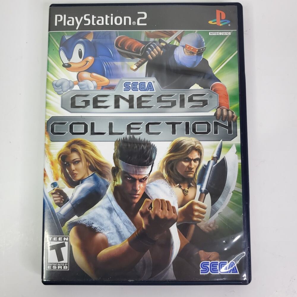 Sony PlayStation 2 SEGA Genesis Collection Video Game - Green, Blue, Black